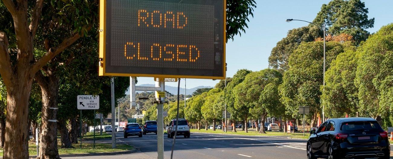 Road closure - arterial roads