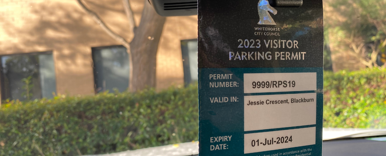 visitor parking permit page banner